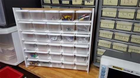 electronics components storage systems|workshop electronic component storage.